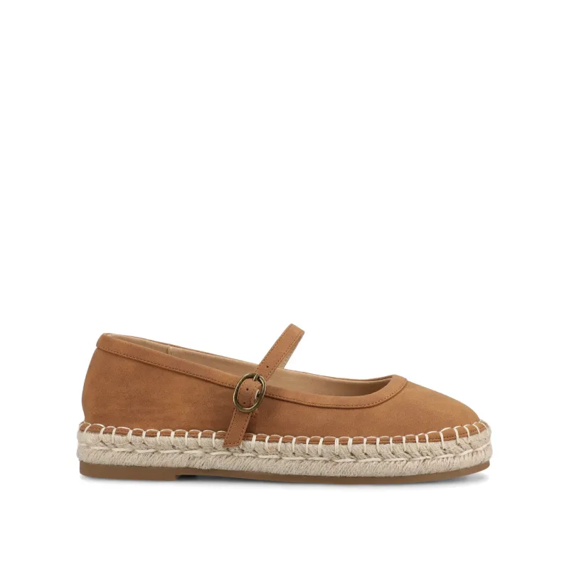 KENZIE ESPADRILLE MARY JANES - Tan made by Journee Collection