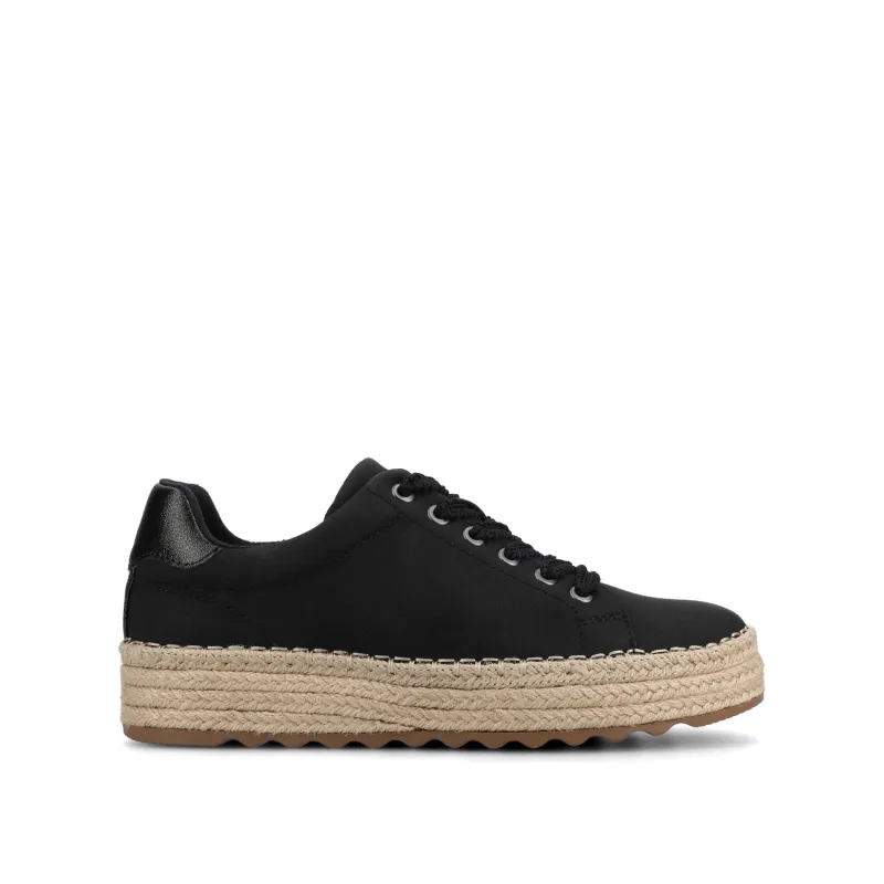 COSIMA ESAPDRILLE SNEAKERS - Black/Graphite made by Journee Collection