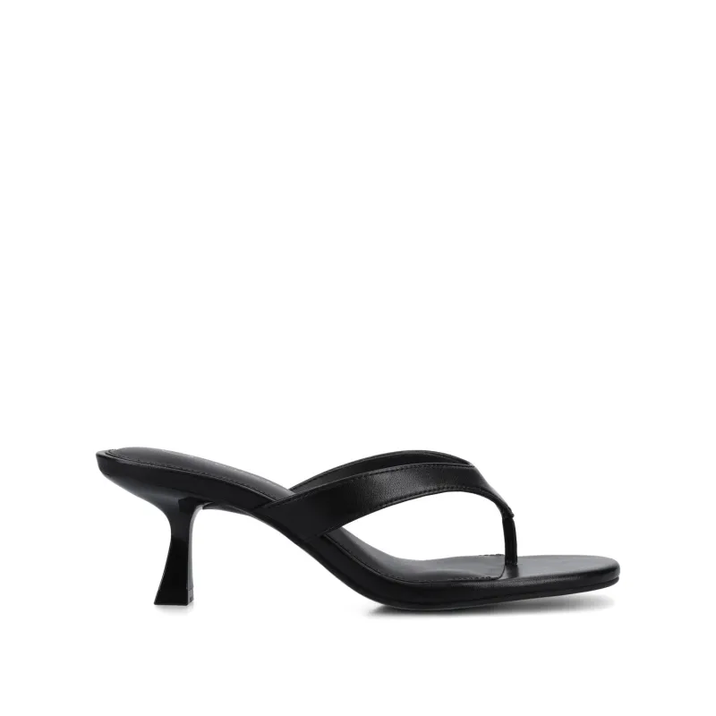 DANIELLE FLIP FLOP SANDALS - Black made by Journee Collection