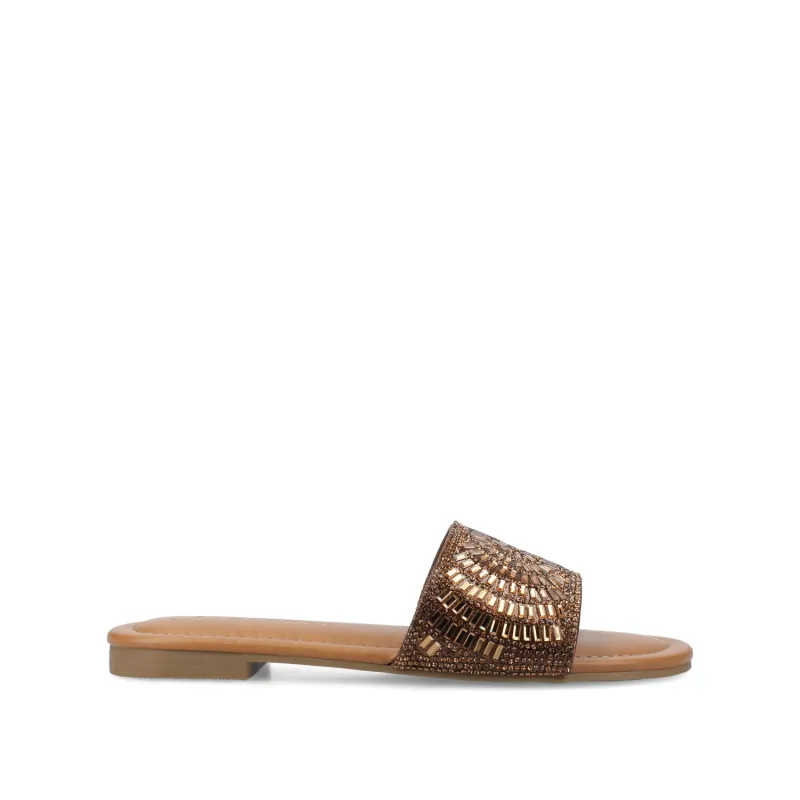 MARIA SLIP ON SANDALS - Gold made by Journee Collection
