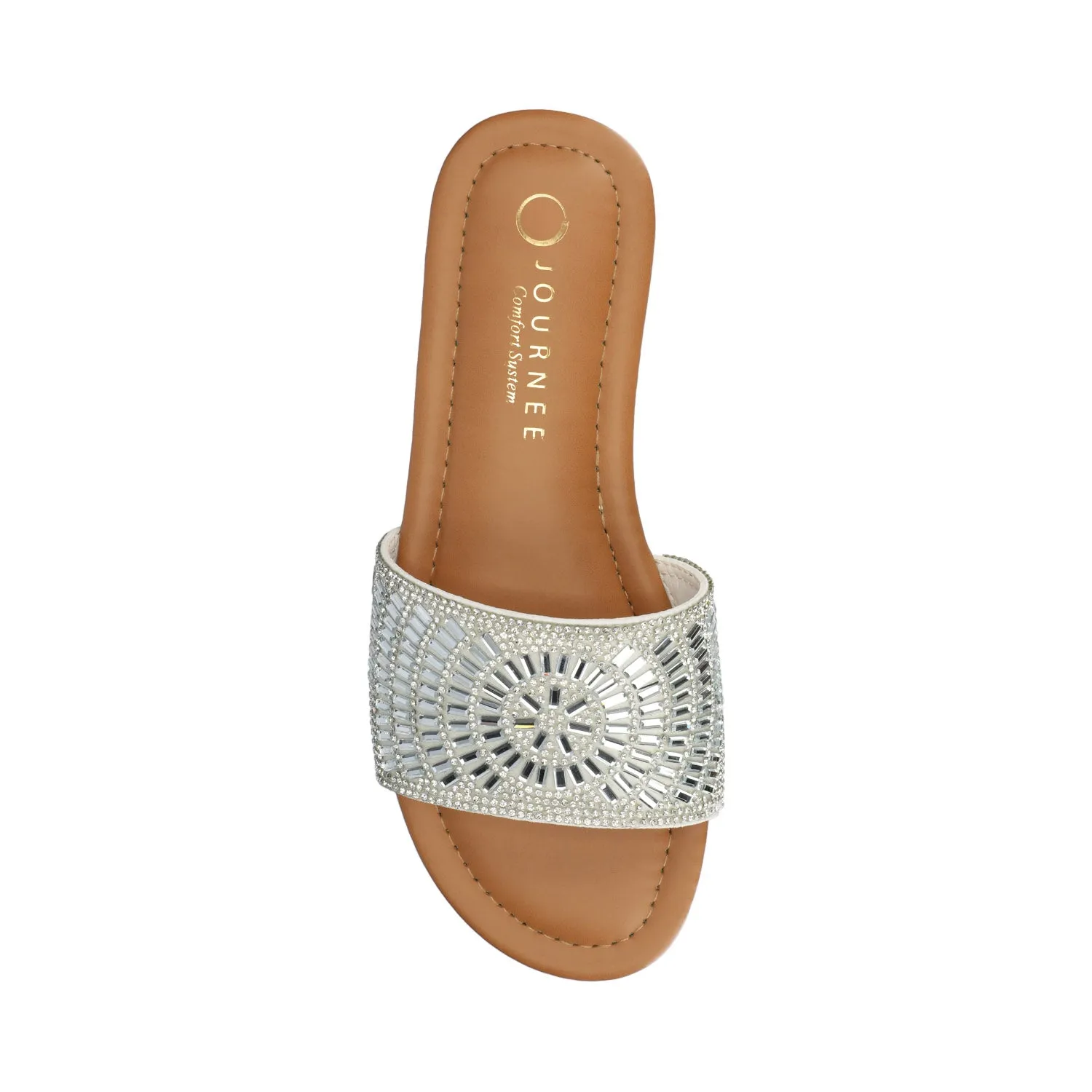 MARIA SLIP ON SANDALS - Silver sold by Journee Collection product image thumbnail 4