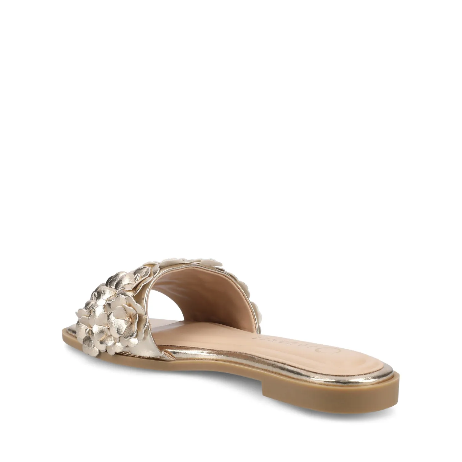 AZALEA SLIP ON SANDALS - Gold sold by Journee Collection product image thumbnail 3