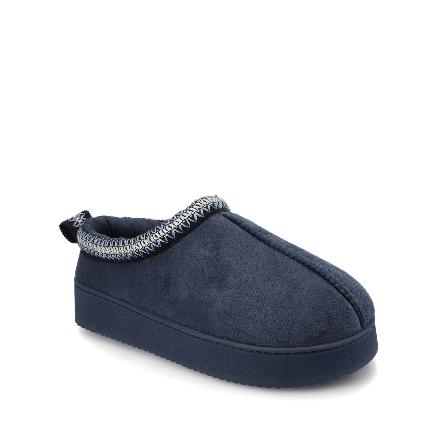 CONNWAY SLIPPERS IN FAUX SUEDE - Navy Faux Suede sold by Journee Collection product image thumbnail 2