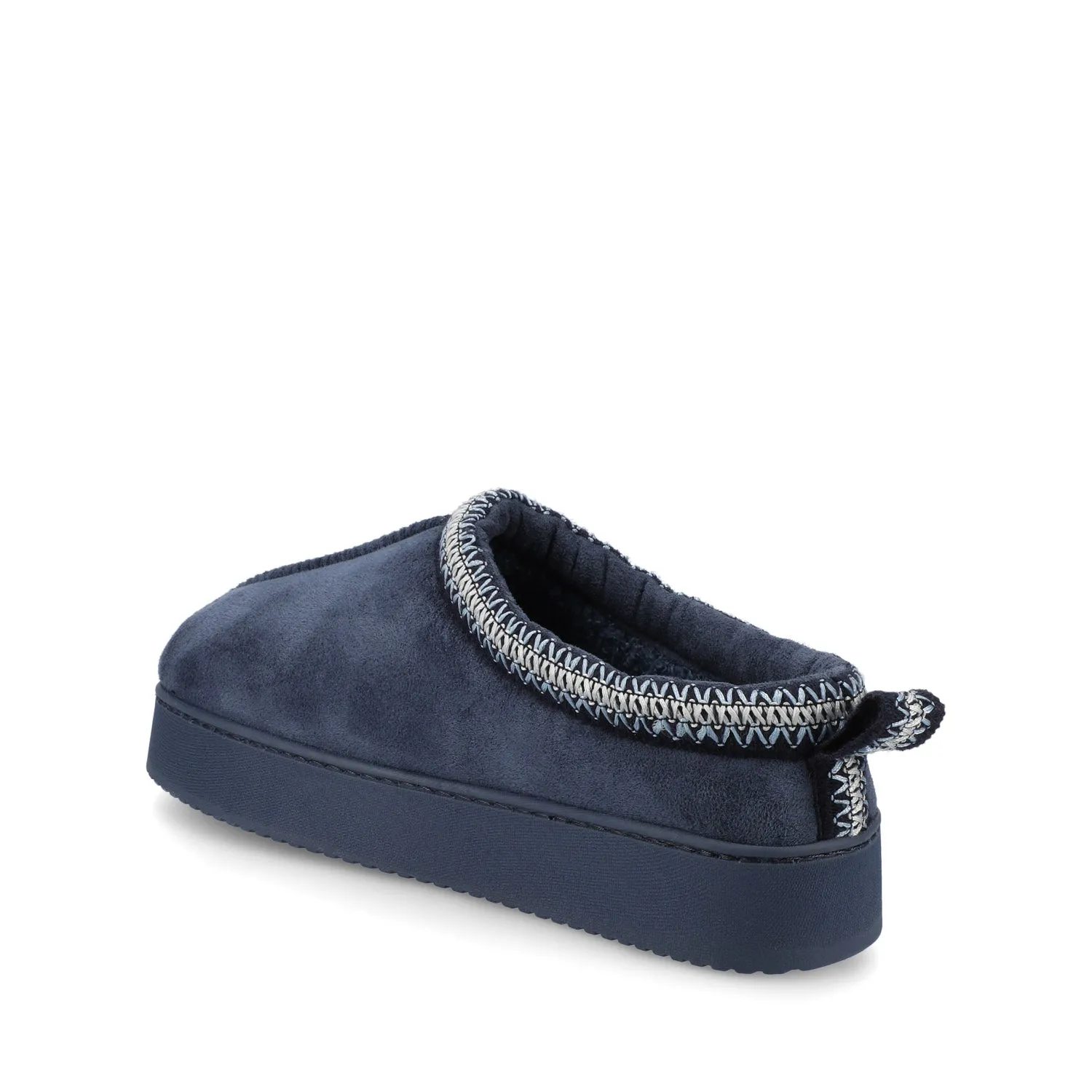 CONNWAY SLIPPERS IN FAUX SUEDE - Navy Faux Suede sold by Journee Collection product image thumbnail 3