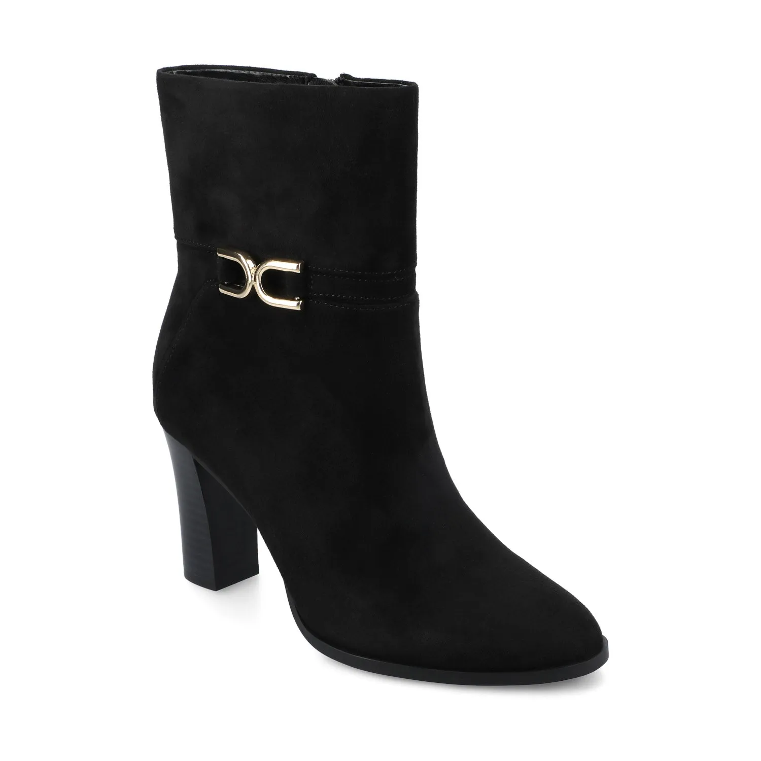 FREYJA ANKLE BOOTIE - Black Suede sold by Journee Collection product image thumbnail 2