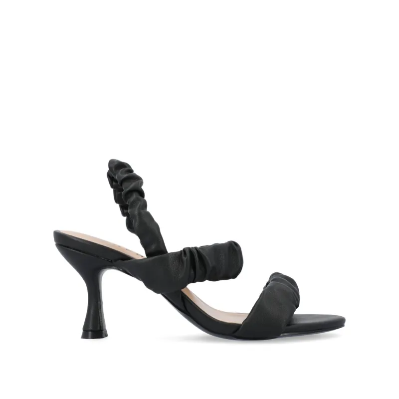 AMAREE STRAPPY HEELS IN VEGAN LEATHER sold by Journee Collection