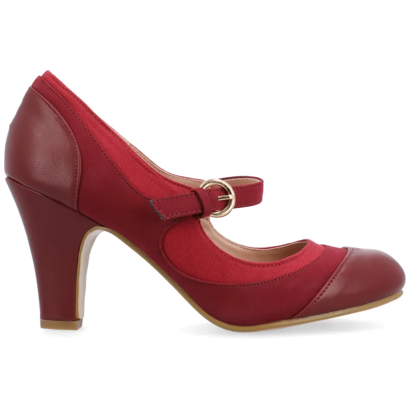 SIRI MARY JANE PUMP HEELS IN WIDE sold by Journee Collection