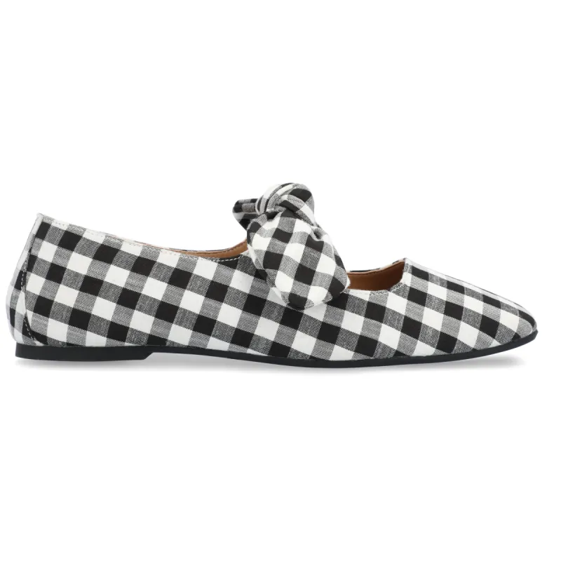 SERALINN BALLET MARY JANE FLATS IN FABRIC sold by Journee Collection