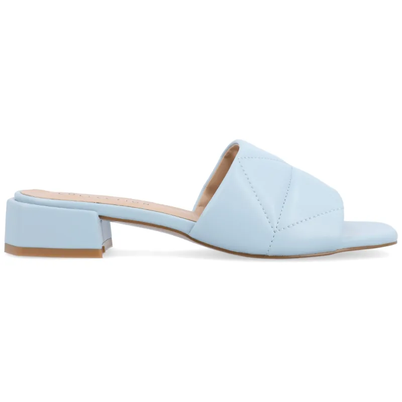 ELIDIA LOW BLOCK HEELS IN FAUX LEATHER sold by Journee Collection
