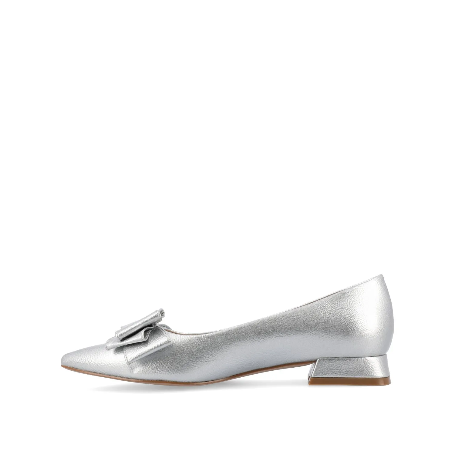 OPHELIA LOW BLOCK BALLET FLATS VEGAN LEATHER sold by Journee Collection product image thumbnail 4