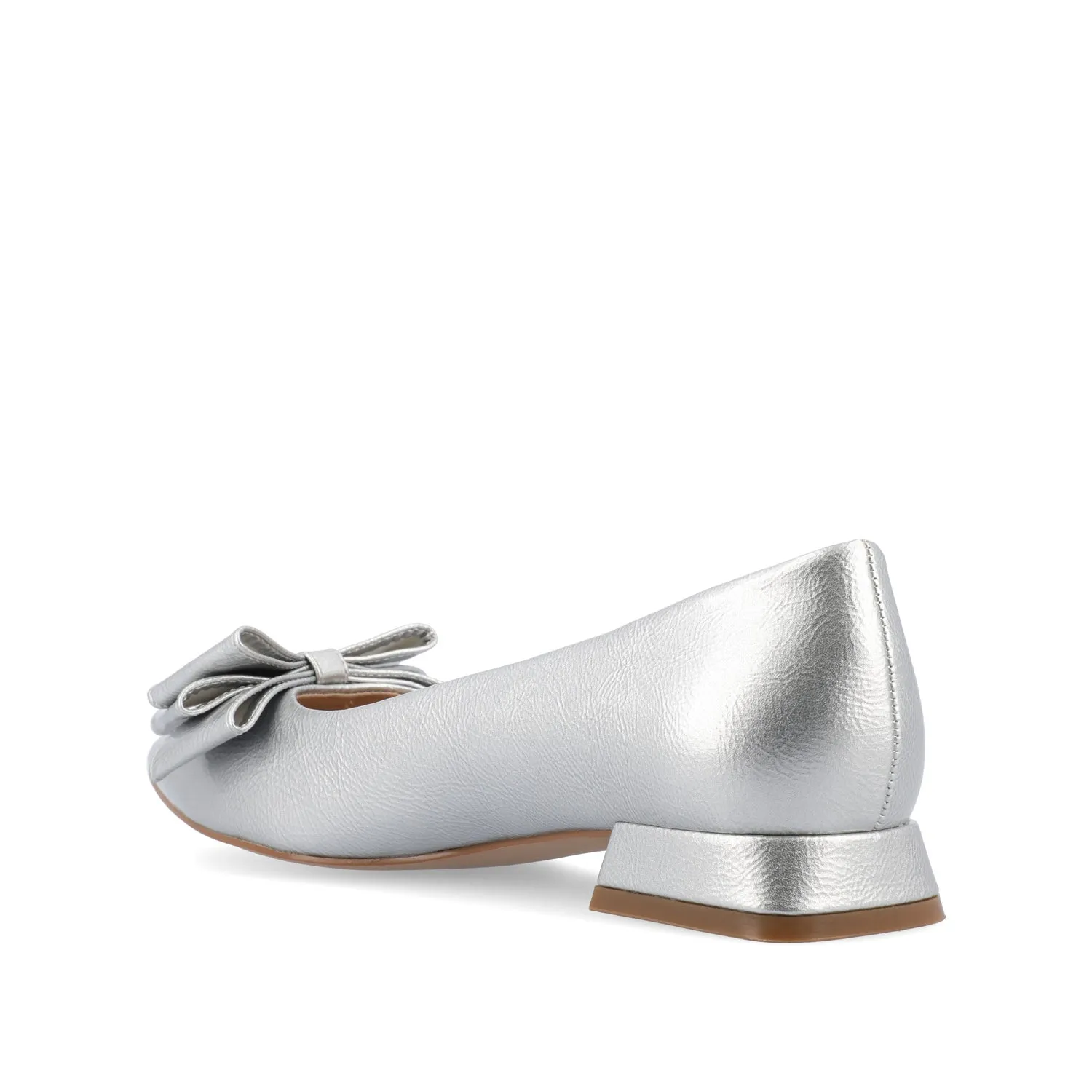 OPHELIA LOW BLOCK BALLET FLATS VEGAN LEATHER sold by Journee Collection product image thumbnail 5