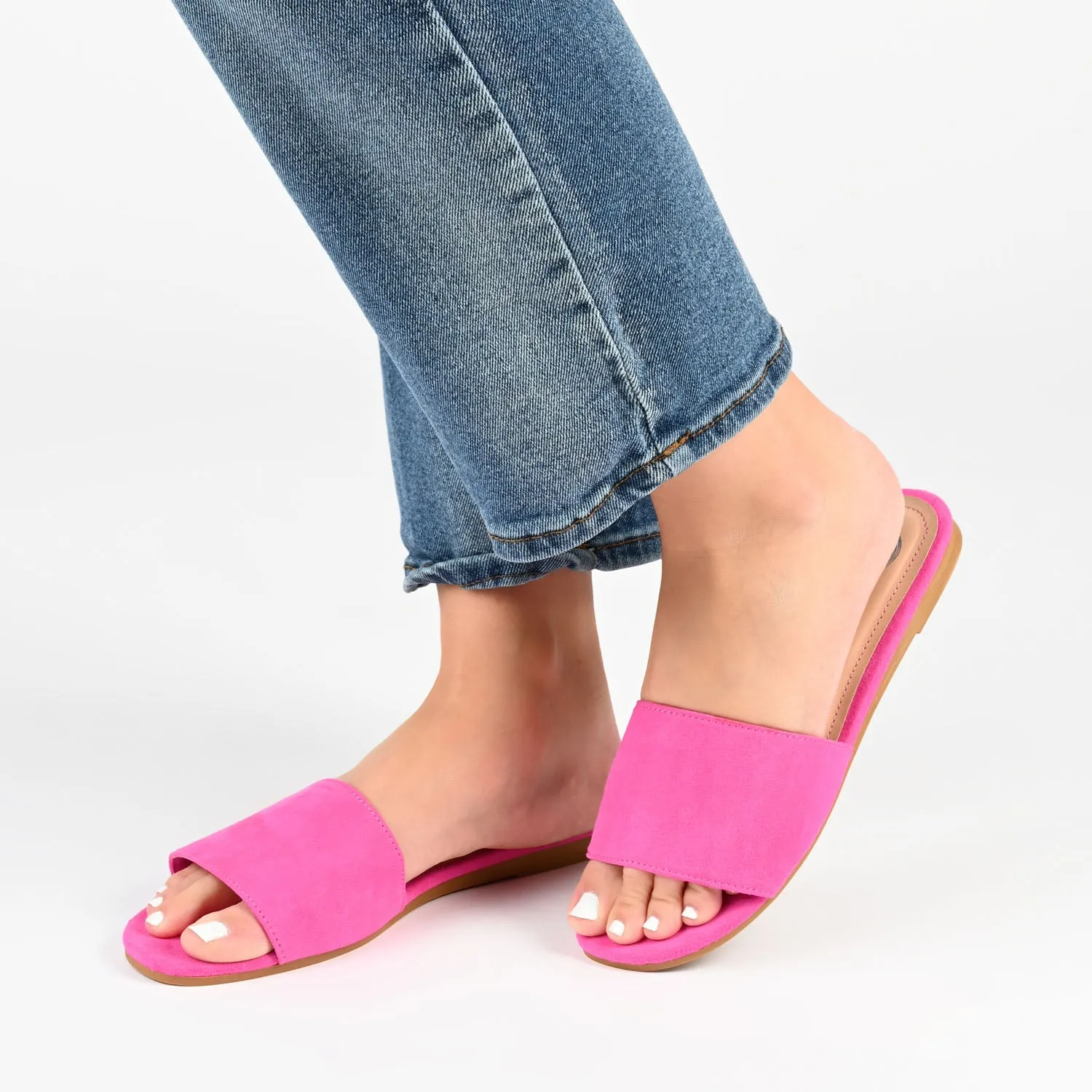 KOLINNA STATEMENT SLIDE SANDALS IN WIDE sold by Journee Collection product image thumbnail 2