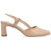 MARGEENE SLINGBLACK HEELS IN FAUX LEATHER sold by Journee Collection