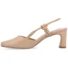 MARGEENE SLINGBLACK HEELS IN FAUX LEATHER sold by Journee Collection