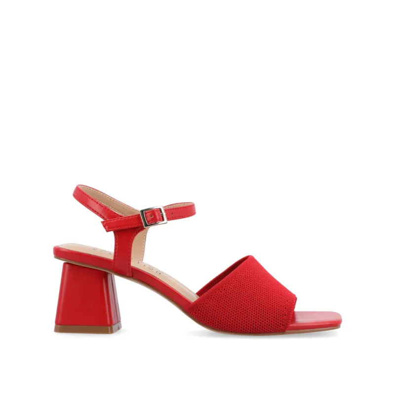 EVYLINN STRAPPY HEELS IN KNIT FABRIC sold by Journee Collection