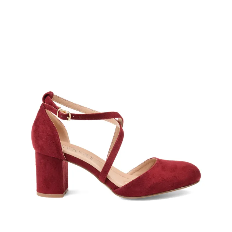 FOSTER D'ORSAY PUMP HEELS IN FAUX SUEDE sold by Journee Collection