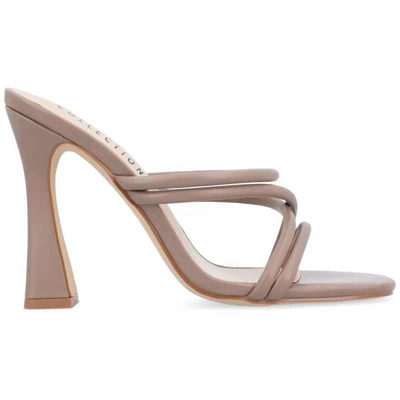 LOUISSE MULTI STRAP HEELS IN VEGAN LEATHER sold by Journee Collection
