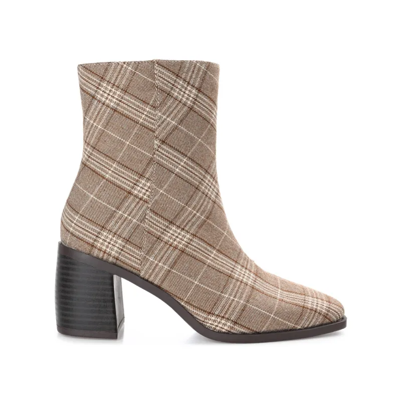 SLOANN HEELED BOOTIES IN FABRIC sold by Journee Collection