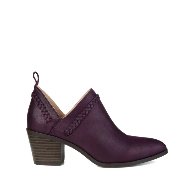 SOPHIE BLOCK HEELED BOOTIES IN FAUX LEATHER sold by Journee Collection