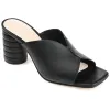 KARAH BLOCK HEELED MULES IN LEATHER sold by Journee Collection