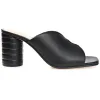 KARAH BLOCK HEELED MULES IN LEATHER sold by Journee Collection
