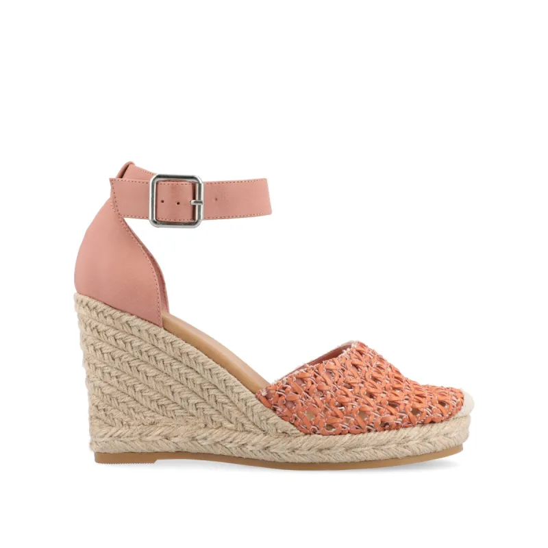 SIERRA WEDGE SANDALS IN VEGAN LEATHER sold by Journee Collection