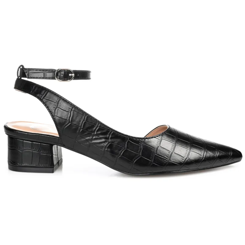 KEEFA LOW BLOCK HEELS IN WIDE sold by Journee Collection