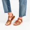 BENICIA FISHERMAN SANDALS IN FAUX LEATHER sold by Journee Collection