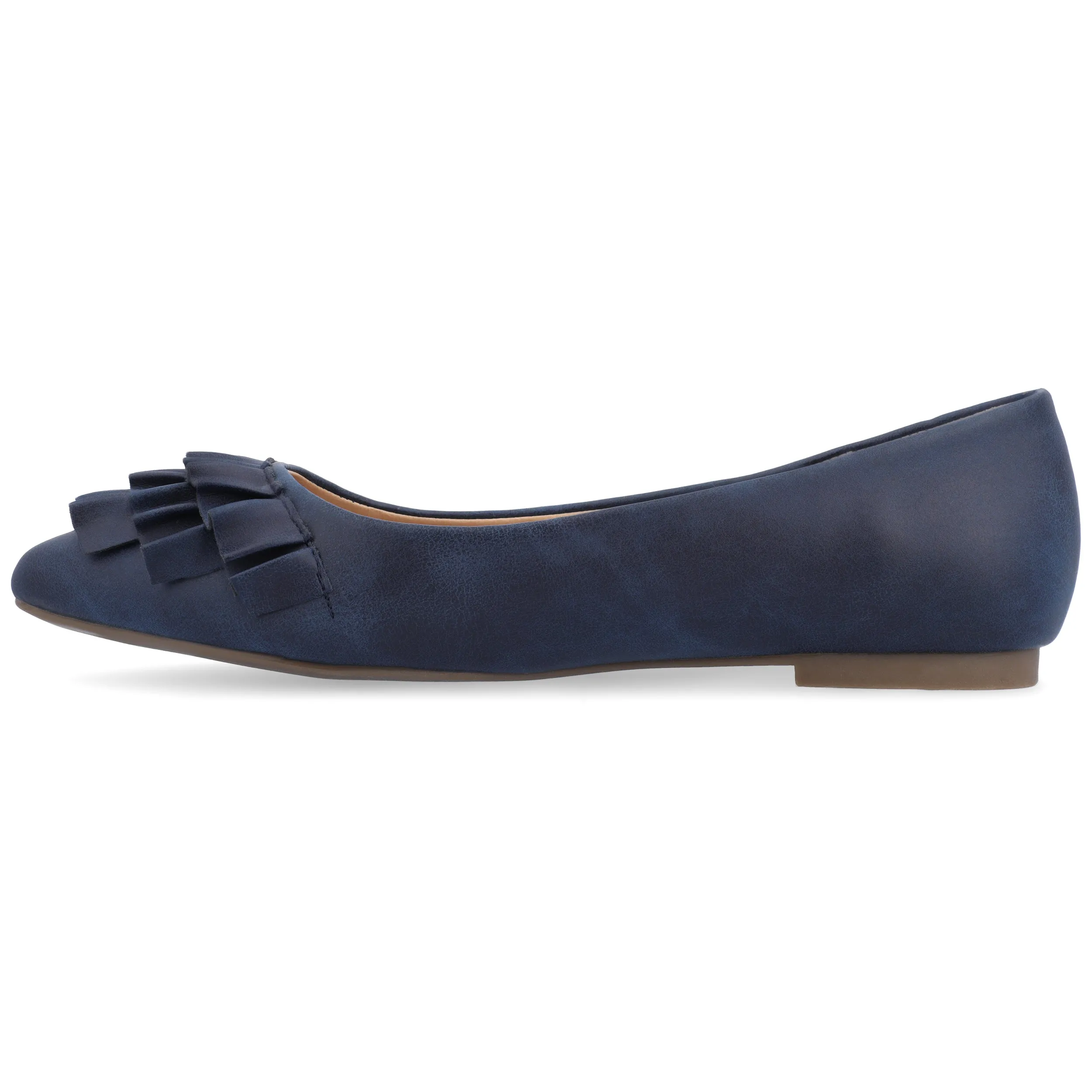 JUDY RUFFLED BALLET FLATS IN WIDE sold by Journee Collection product image thumbnail 4