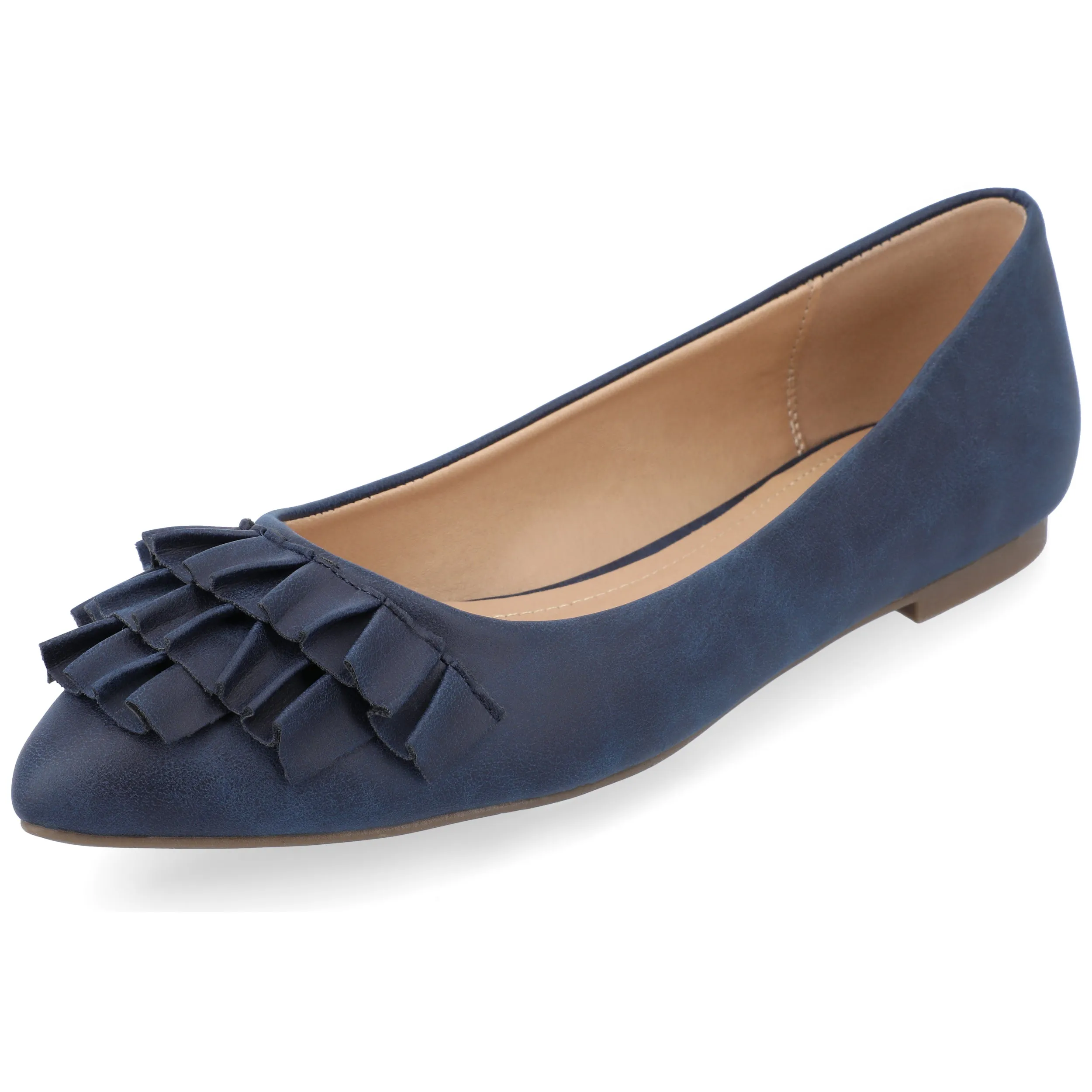JUDY RUFFLED BALLET FLATS IN WIDE sold by Journee Collection product image thumbnail 5