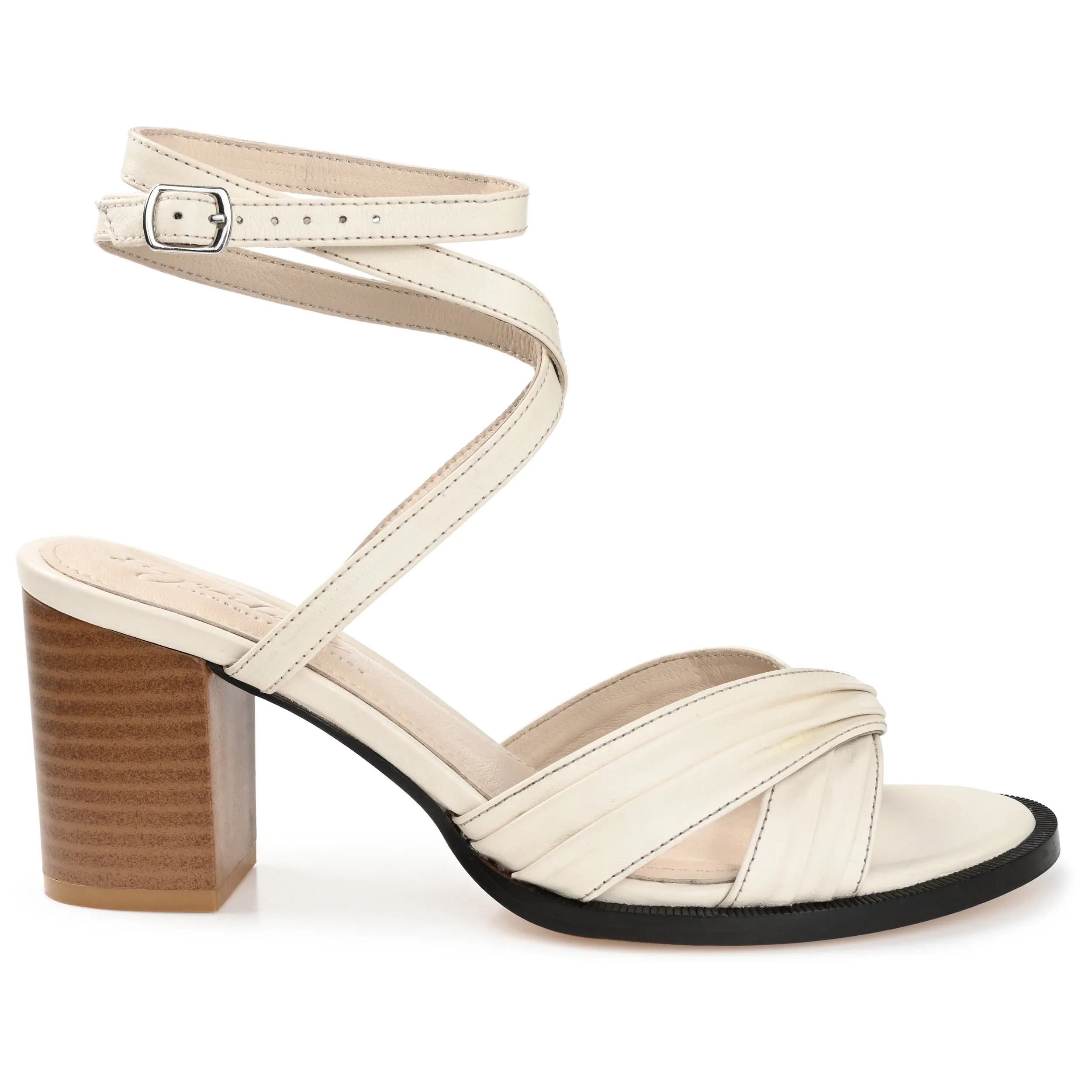 FREEDA STRAPPY HEELED SANDALS IN LEATHER sold by Journee Collection