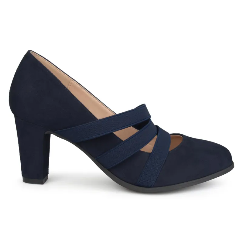 LOREN MARY JANE PUMP HEELS IN WIDE sold by Journee Collection
