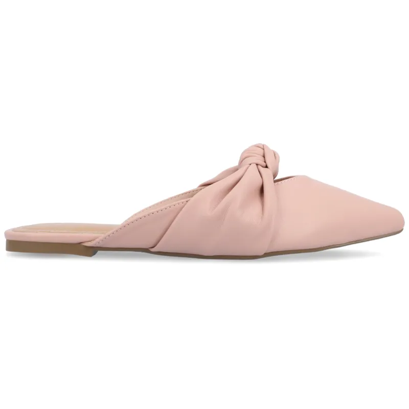 SALINN MULE FLATS IN FAUX LEATHER sold by Journee Collection