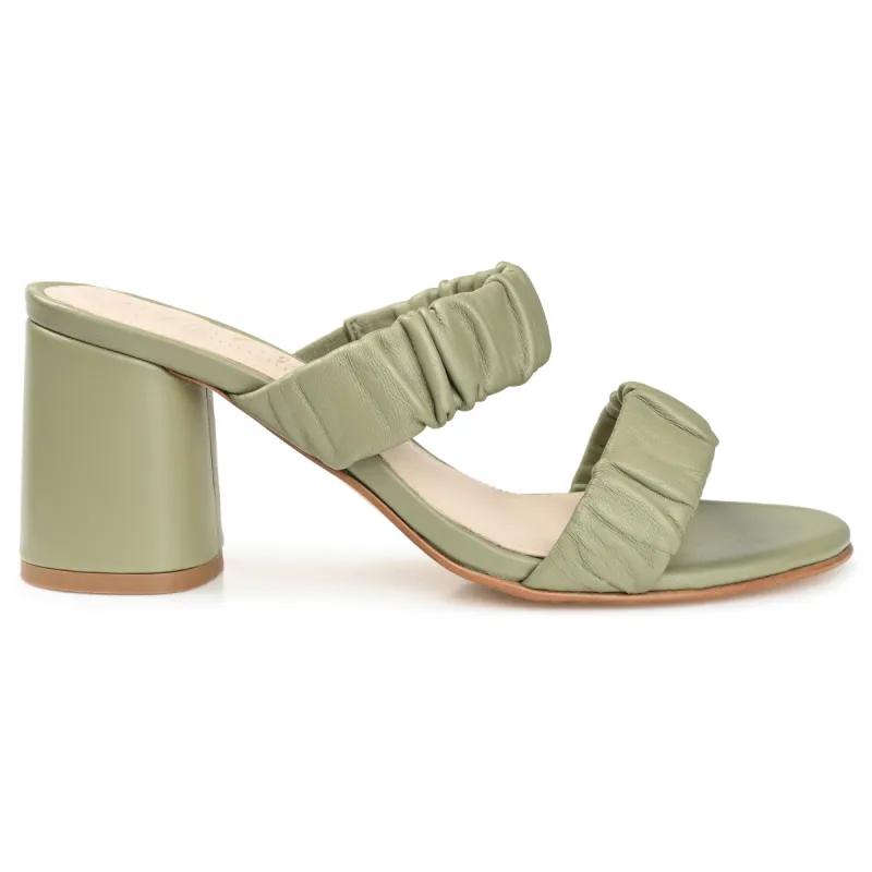 VIDDA STRAPPY BLOCK HEELS IN LEATHER sold by Journee Collection