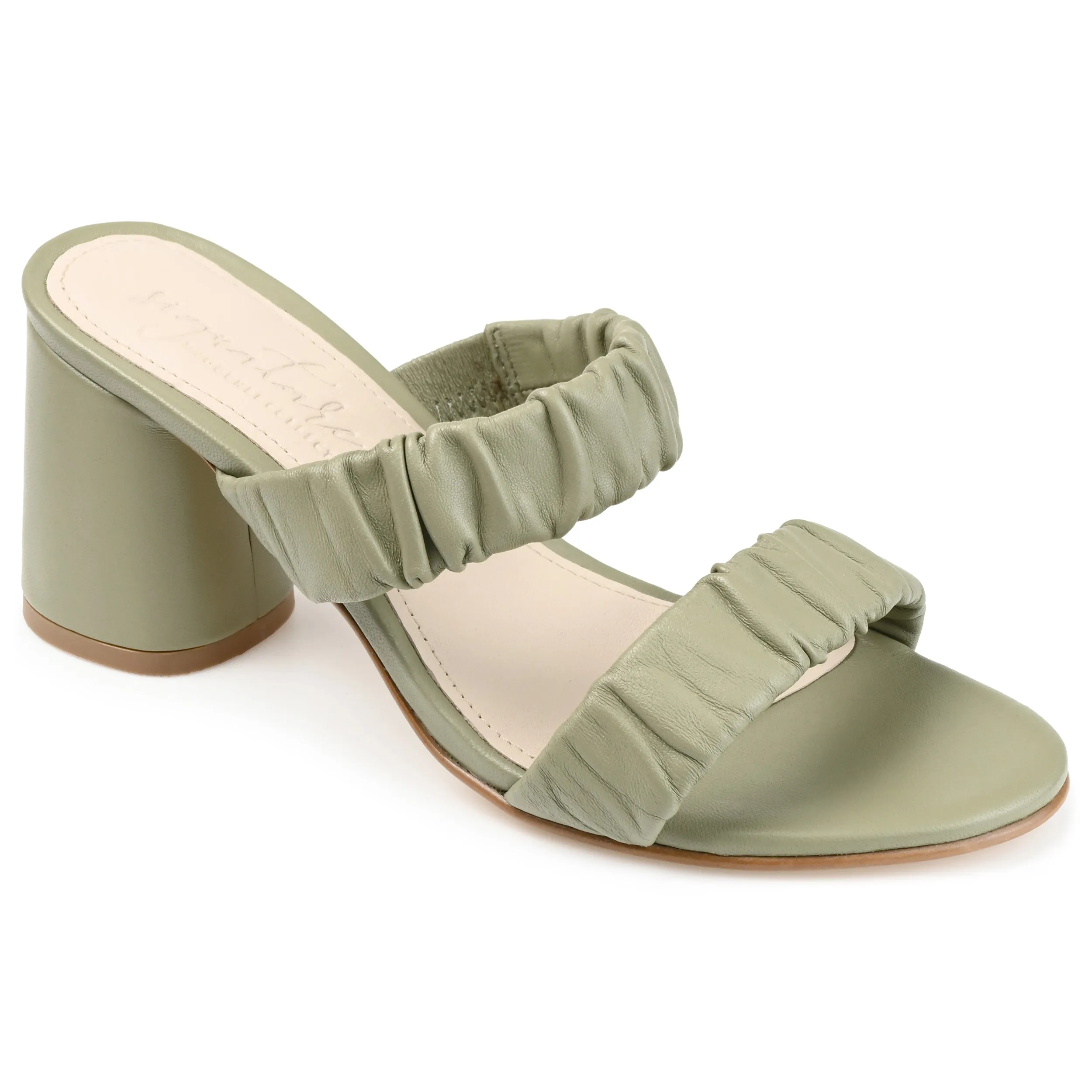 VIDDA STRAPPY BLOCK HEELS IN LEATHER sold by Journee Collection product image thumbnail 4