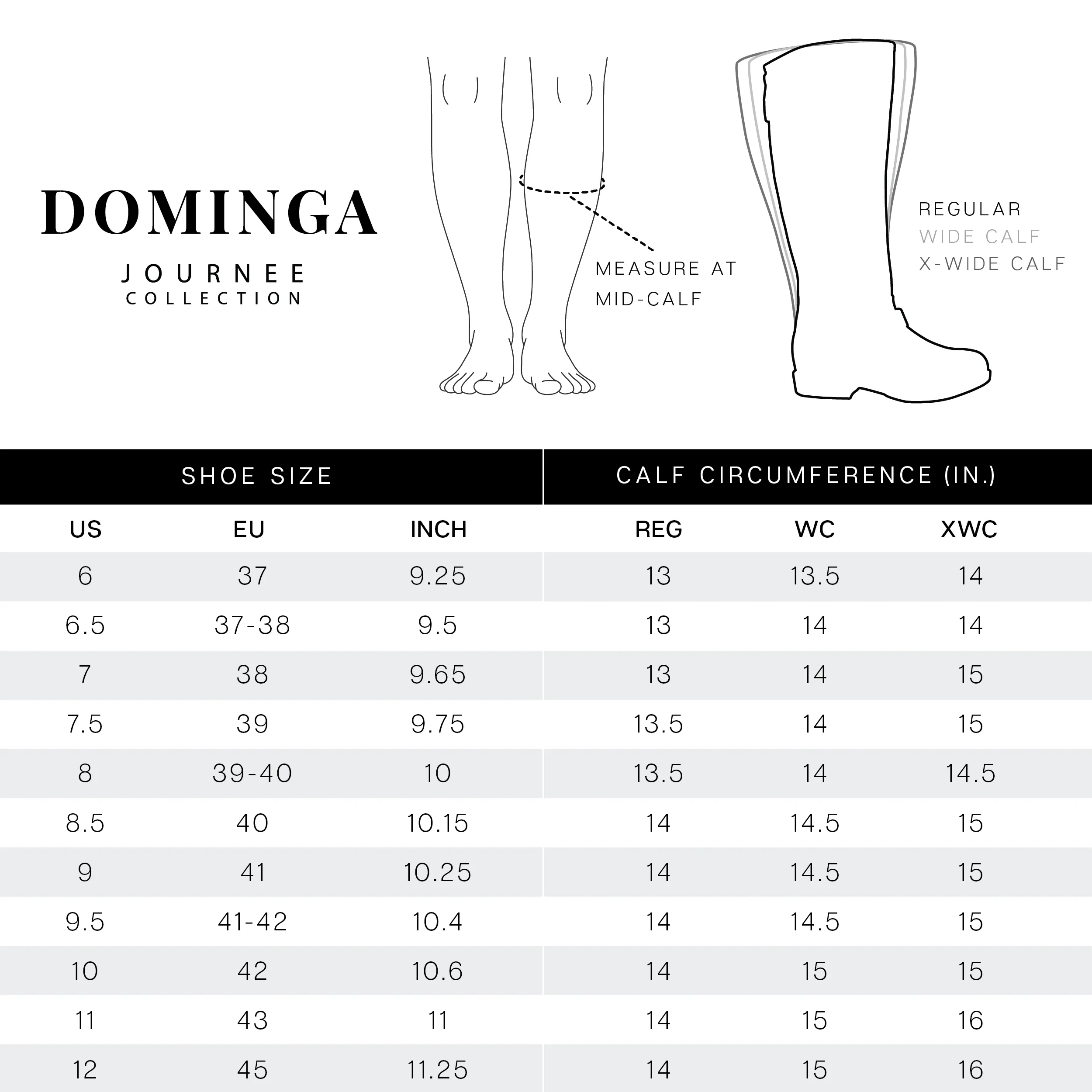 DOMINGA IN WIDE CALF - FINAL SALE (NO EXCHANGES) sold by Journee Collection product image thumbnail 3