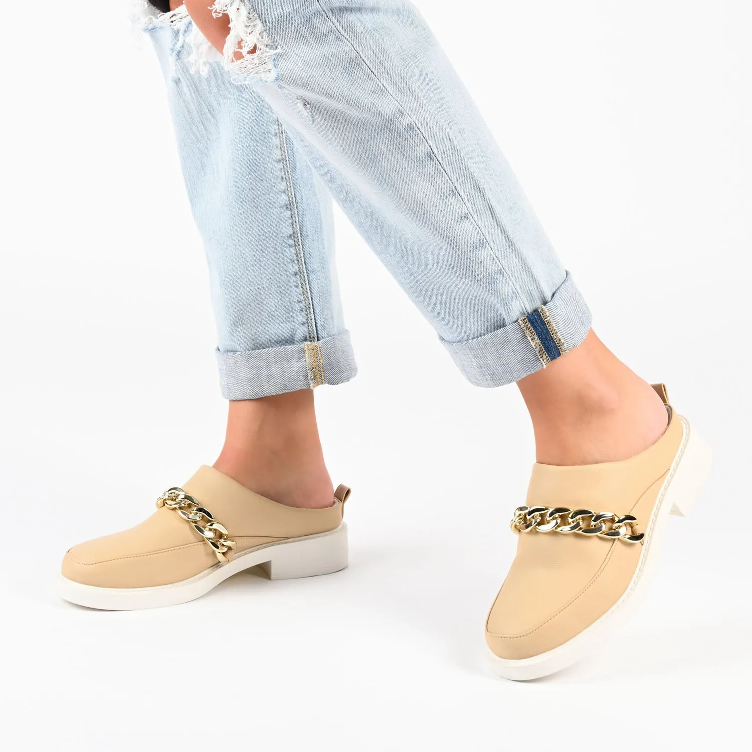 SHEAH LOAFER CLOGS IN VEGAN LEATHER sold by Journee Collection product image thumbnail 2