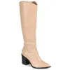 DARIA COWGIRL BOOTS IN X-WIDE CALF sold by Journee Collection