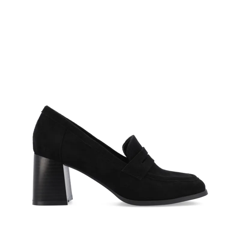 MALLEAH LOAFER BLOCK HEELS IN PATENT sold by Journee Collection