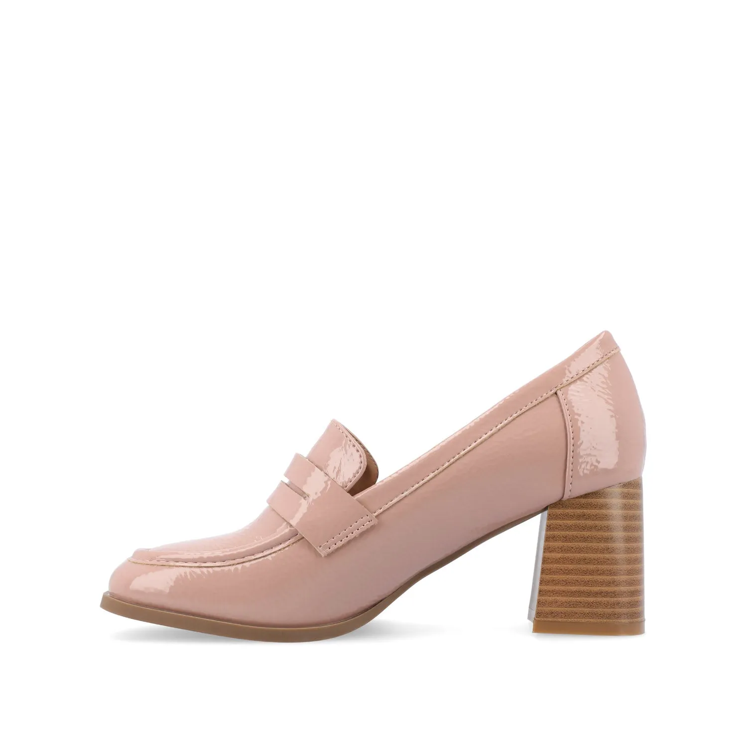 MALLEAH LOAFER BLOCK HEELS IN PATENT sold by Journee Collection product image thumbnail 4