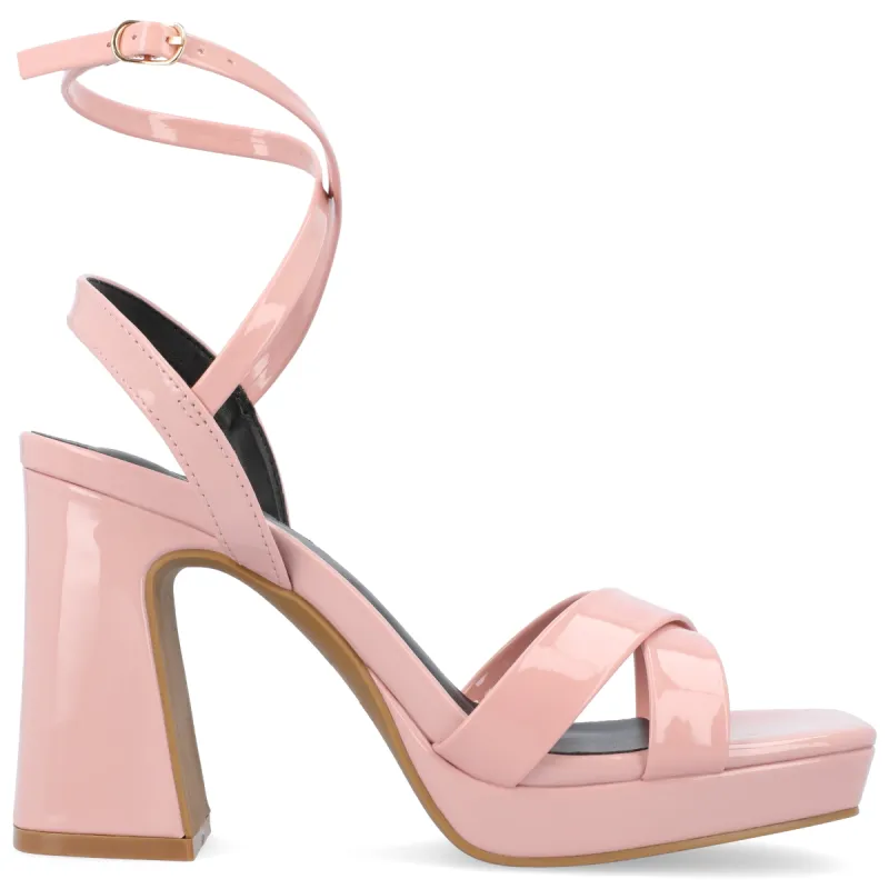 ZORANA STRAPPY HEELS IN PATENT sold by Journee Collection