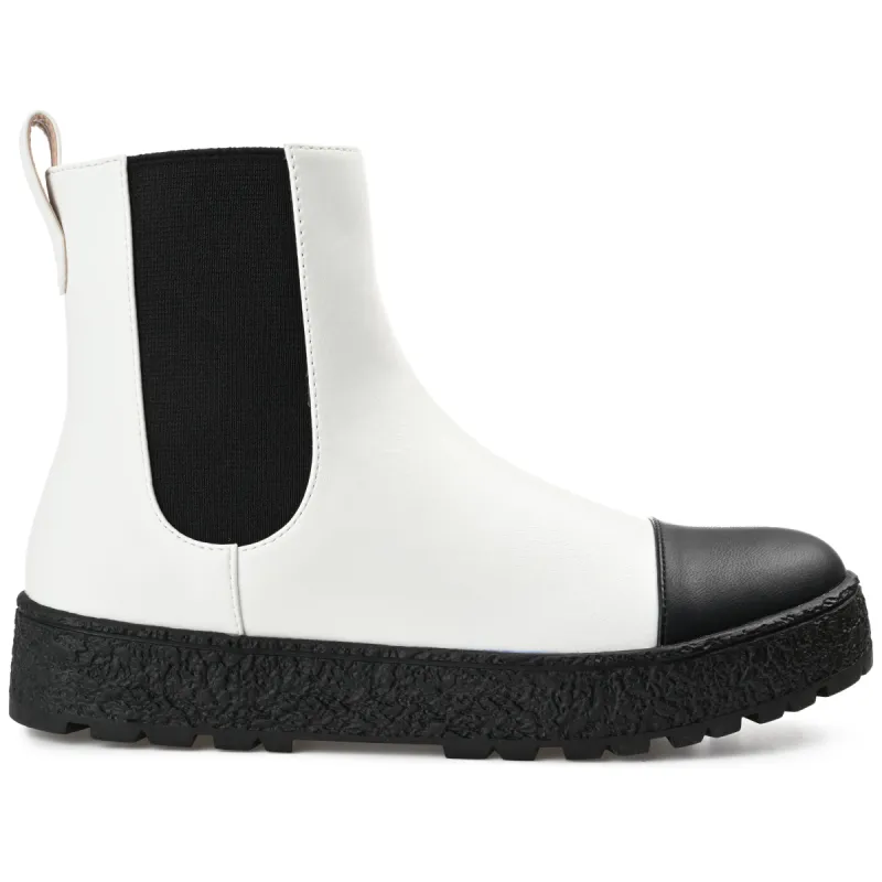 JENIE SNEAKER BOOTIES IN FAUX LEATHER sold by Journee Collection