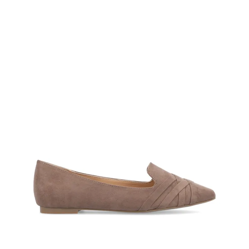 MINDEE LOAFER FLATS IN FAUX SUEDE sold by Journee Collection