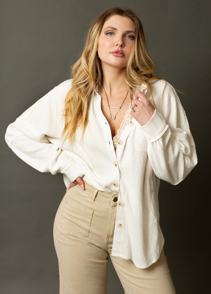 Sebrina Top in White sold by Joyfolie product image thumbnail 4