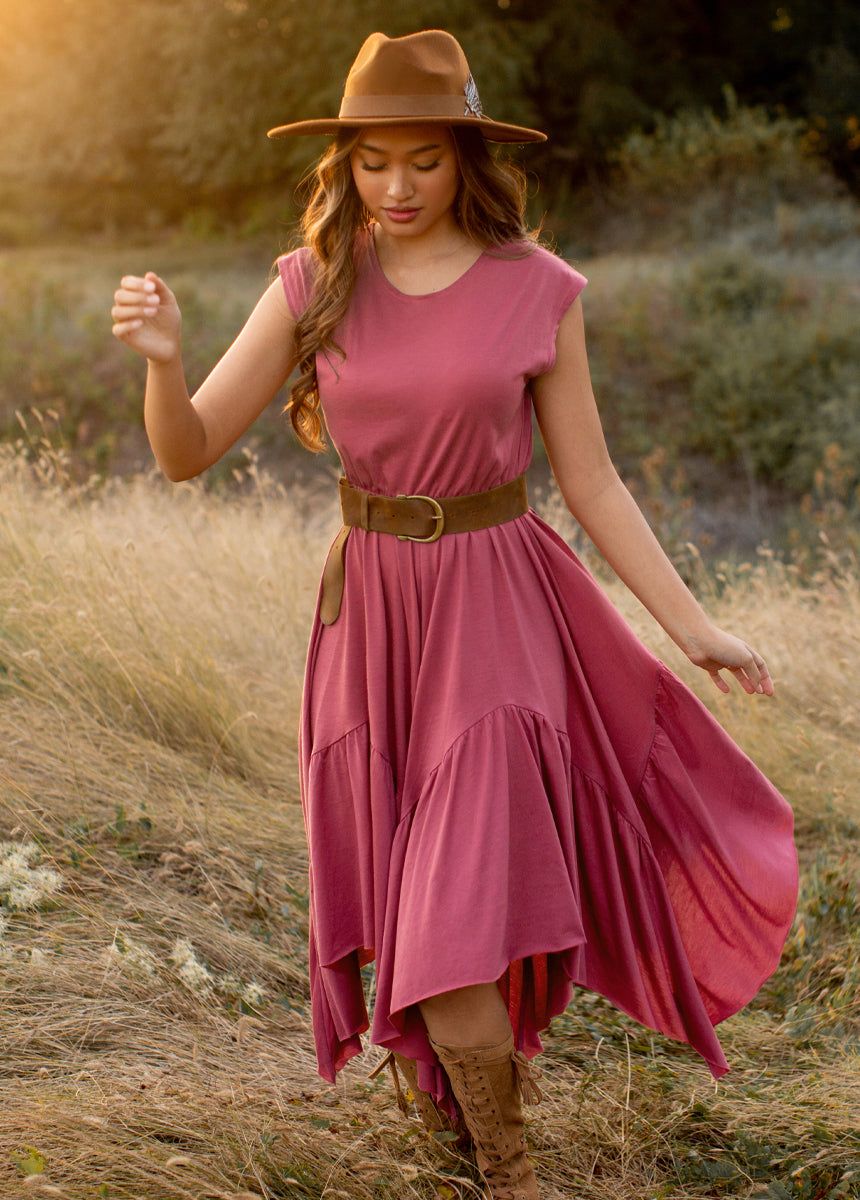 Pilar Dress in Mesa Rose sold by Joyfolie product image thumbnail 3