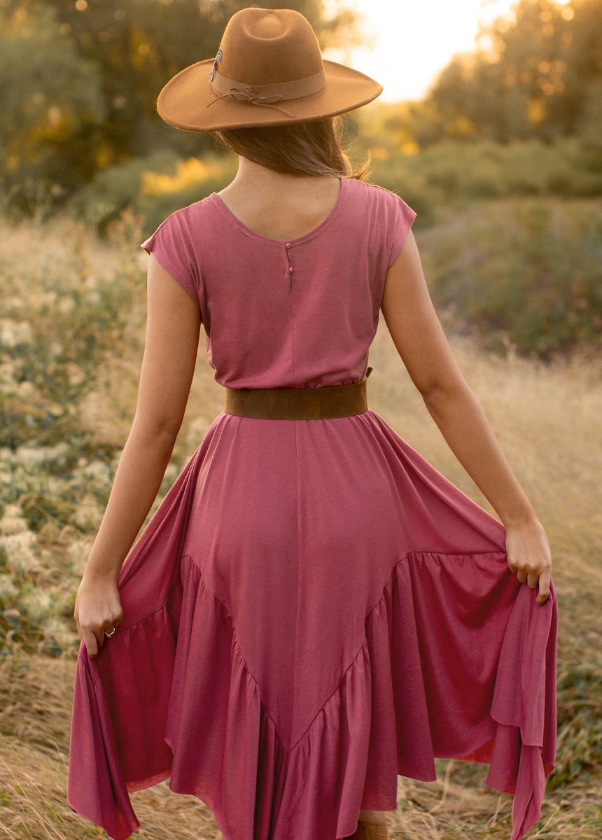 Pilar Dress in Mesa Rose sold by Joyfolie product image thumbnail 4