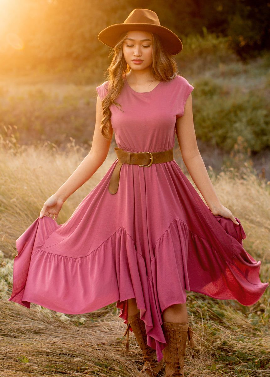 Pilar Dress in Mesa Rose sold by Joyfolie product image thumbnail 2