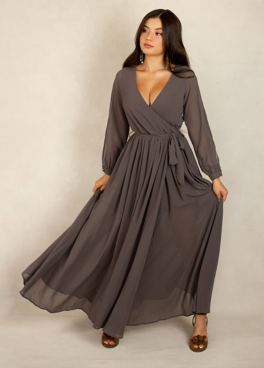 Aniya Bridesmaid Dress in Charcoal sold by Joyfolie product image thumbnail 2
