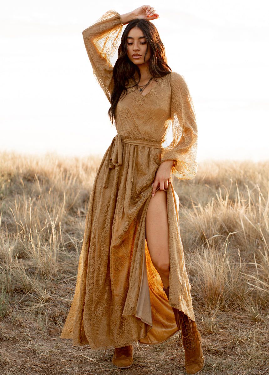 Haley Dress in Bistre sold by Joyfolie product image thumbnail 3