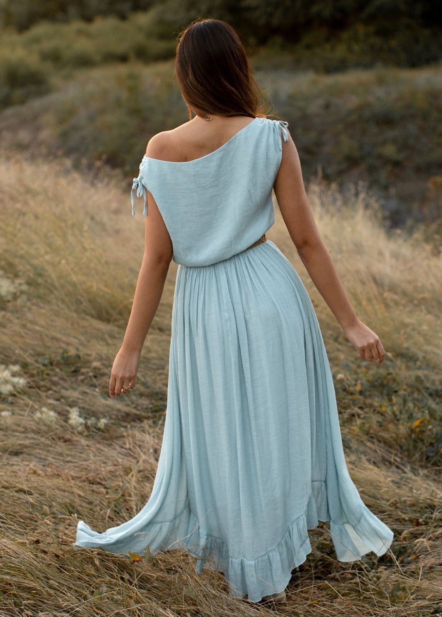 Gia Dress in Sky Blue sold by Joyfolie product image thumbnail 5